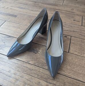 Marc Fisher Zala Pumps Gray Patent Leather Size 7.5